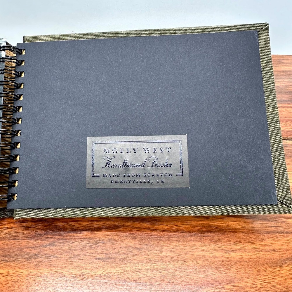 Molly West Photo Album 4x6 Handbound Wedding SHower Gift Scrapbook Geometric - Picture 4 of 5